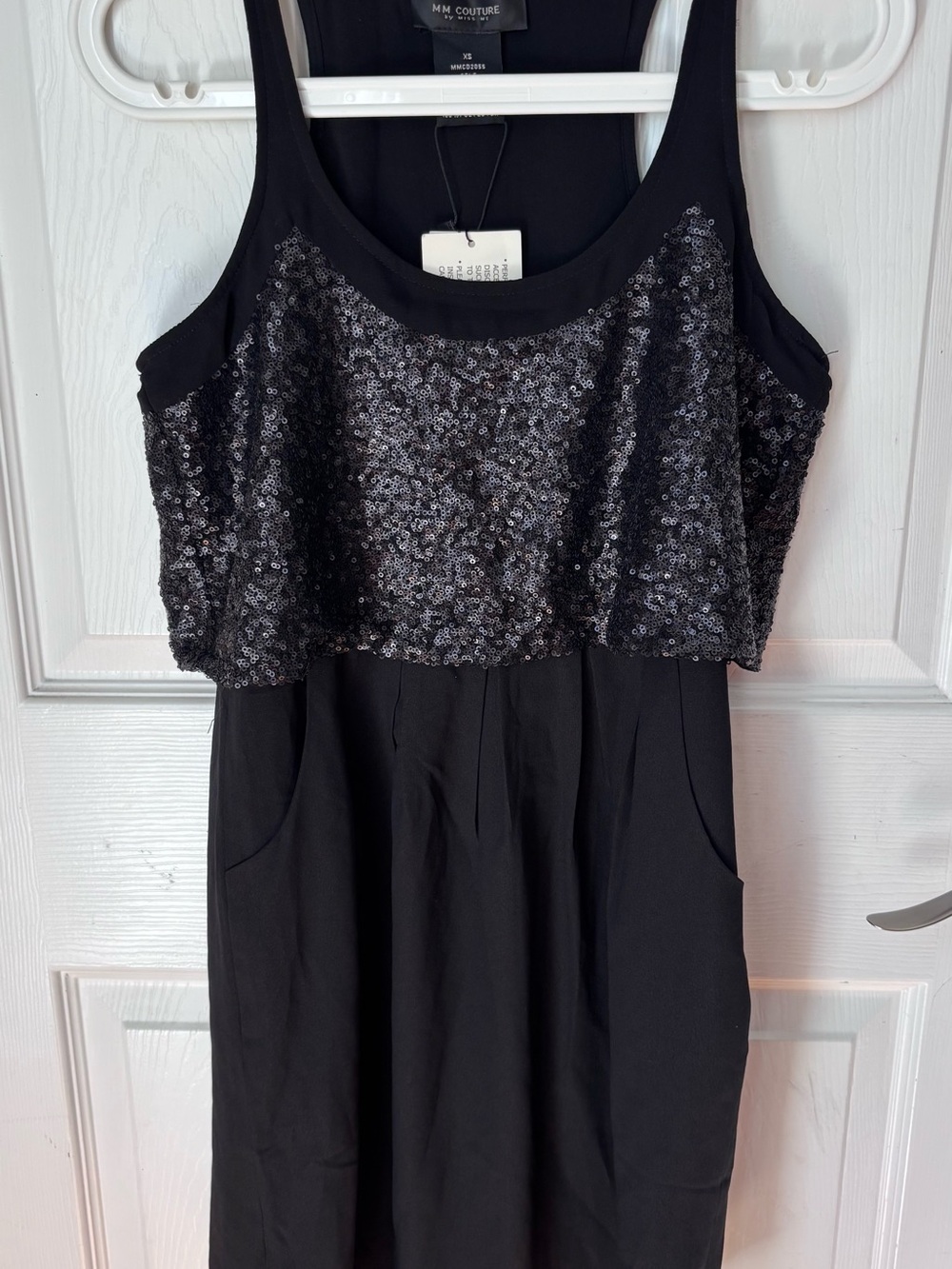 Black New MM Couture by Miss Me black racerback mini dress. Size XS